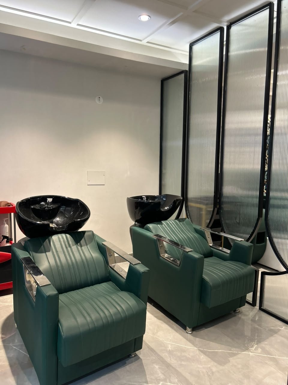 Client styling area inside Beauty & Hair Academy & Salon
