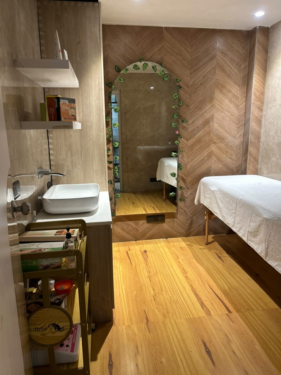 Professional hair styling station at Beauty & Hair Academy & Salon