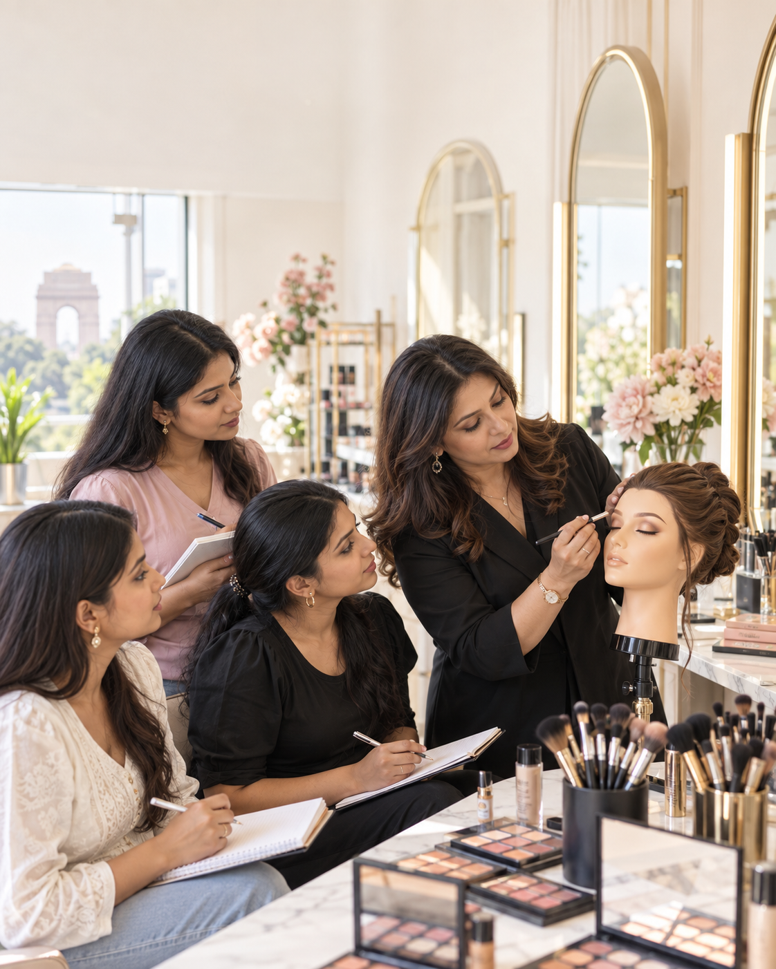 Beauty academy training session at Beauty & Hair Academy & Salon